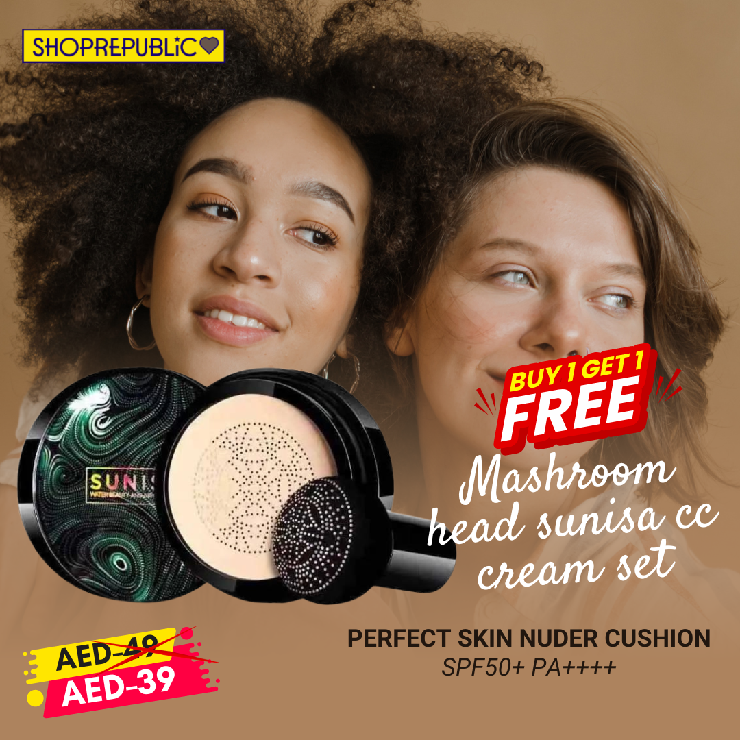 Sunisa 2-in-1 AirPad BB+CC Cream Foundation (Buy 2 Deal) Waterproof | Long-Lasting | Lightweight Glow