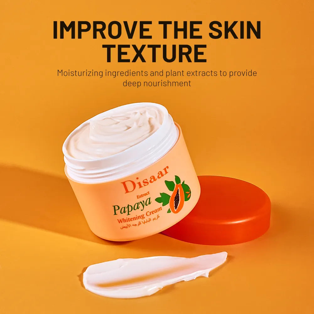 Original Disaar Papaya Moisturizer Face Brightening Cream ,Face Cleancer With Soap Natural Papaya Extract 120g Improves Skin Vibrancy And Hydration