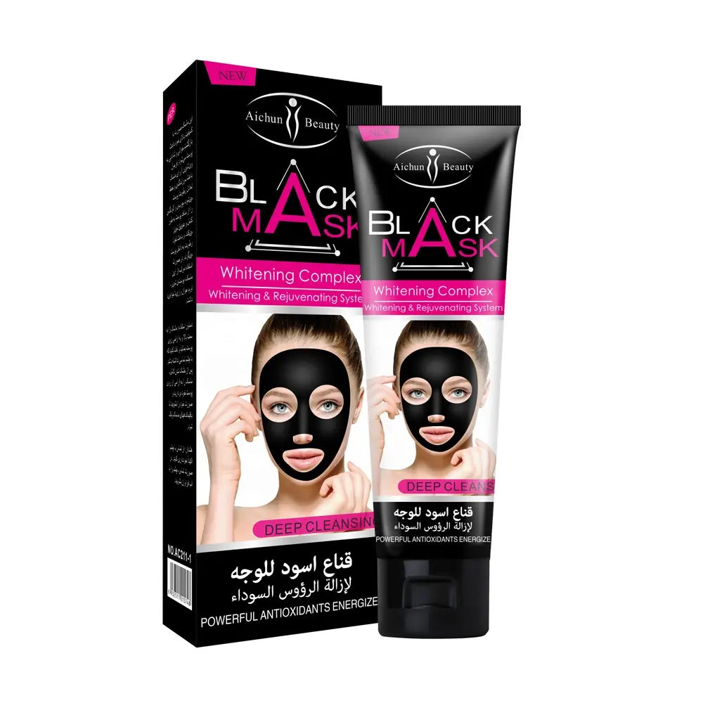 Aichun Blackhead Remover Dead Sea Mud Charcoal Deep Cleansing Black Mask 50g