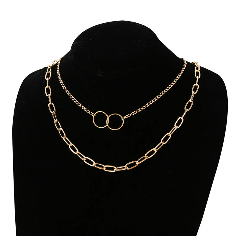 Mesmerizing Cross Pendant Long Chain Gold Plated Necklace for Women (Anti-Tarnish)-OSL-144