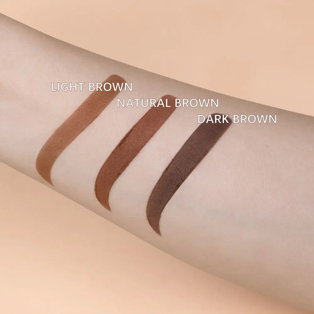 FLOSTRAIN Eyebrow Stamp Stencil Kit, One Step Brow Stamp Makeup Powder Eyebrow Thread