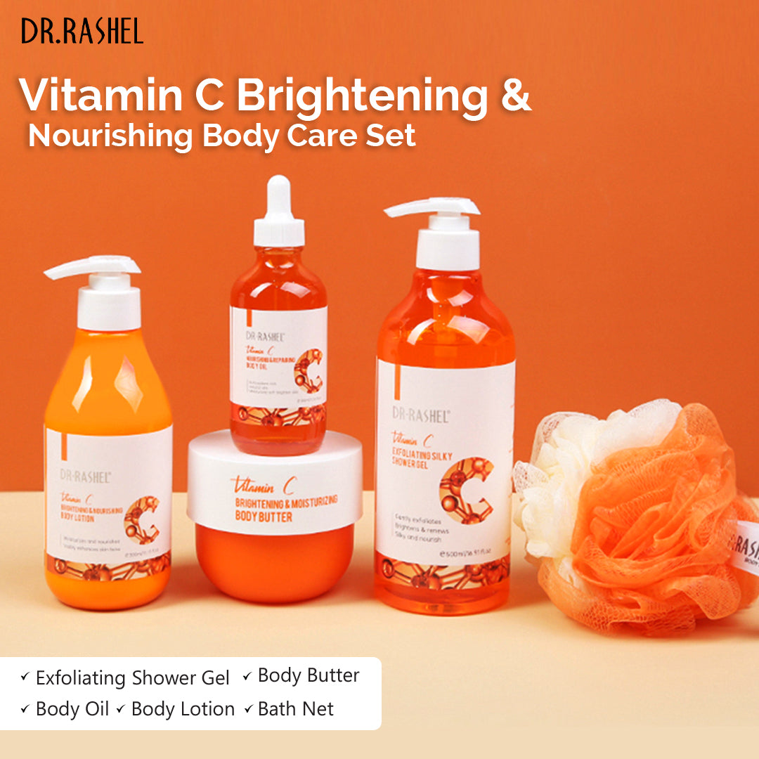 Vitamin C brightening & nourishing body care set
