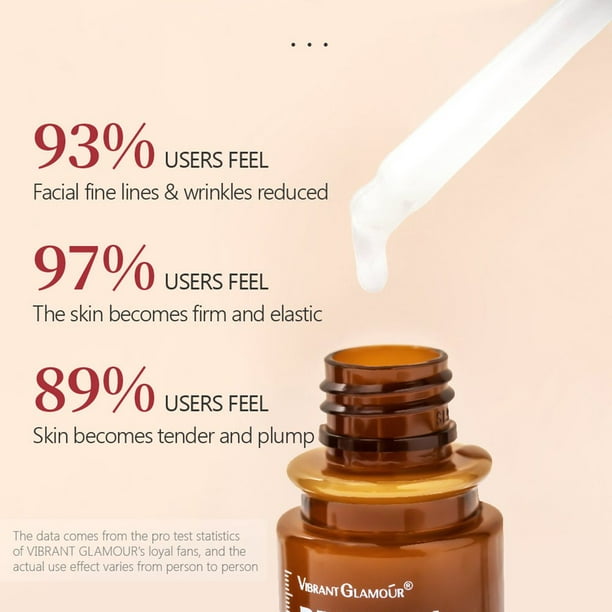 VIBRANT GLAMOUR Retinol Face Serum Moisturizing Firming Fade Fine Lines Anti-wrinkle Anti-aging Deep Care Essence