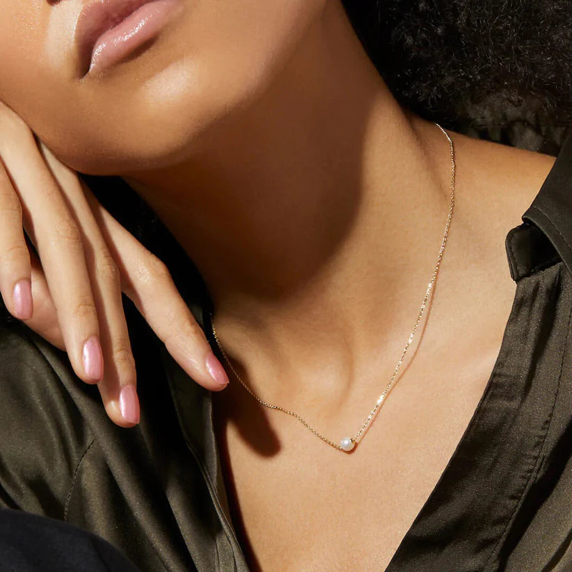 Silver White Pearl Pendant-OSL16