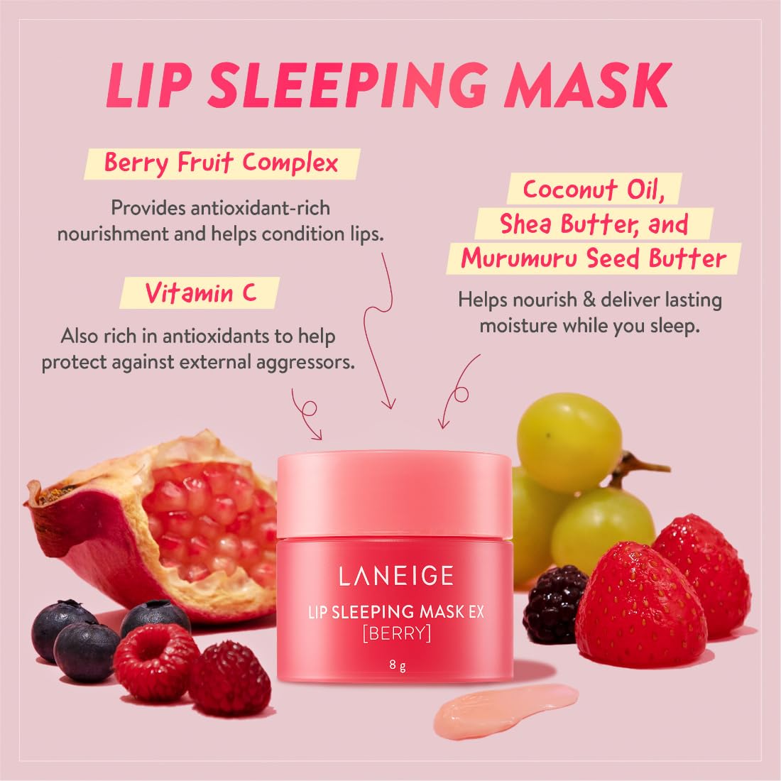 LANEIGE Lip Sleeping Mask Berry (8g)