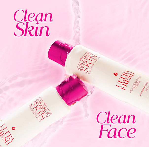 Hikari Ultra Fresh 120ML Big Toner for rejuvenating, whitening, brightening, all skin type, skincare