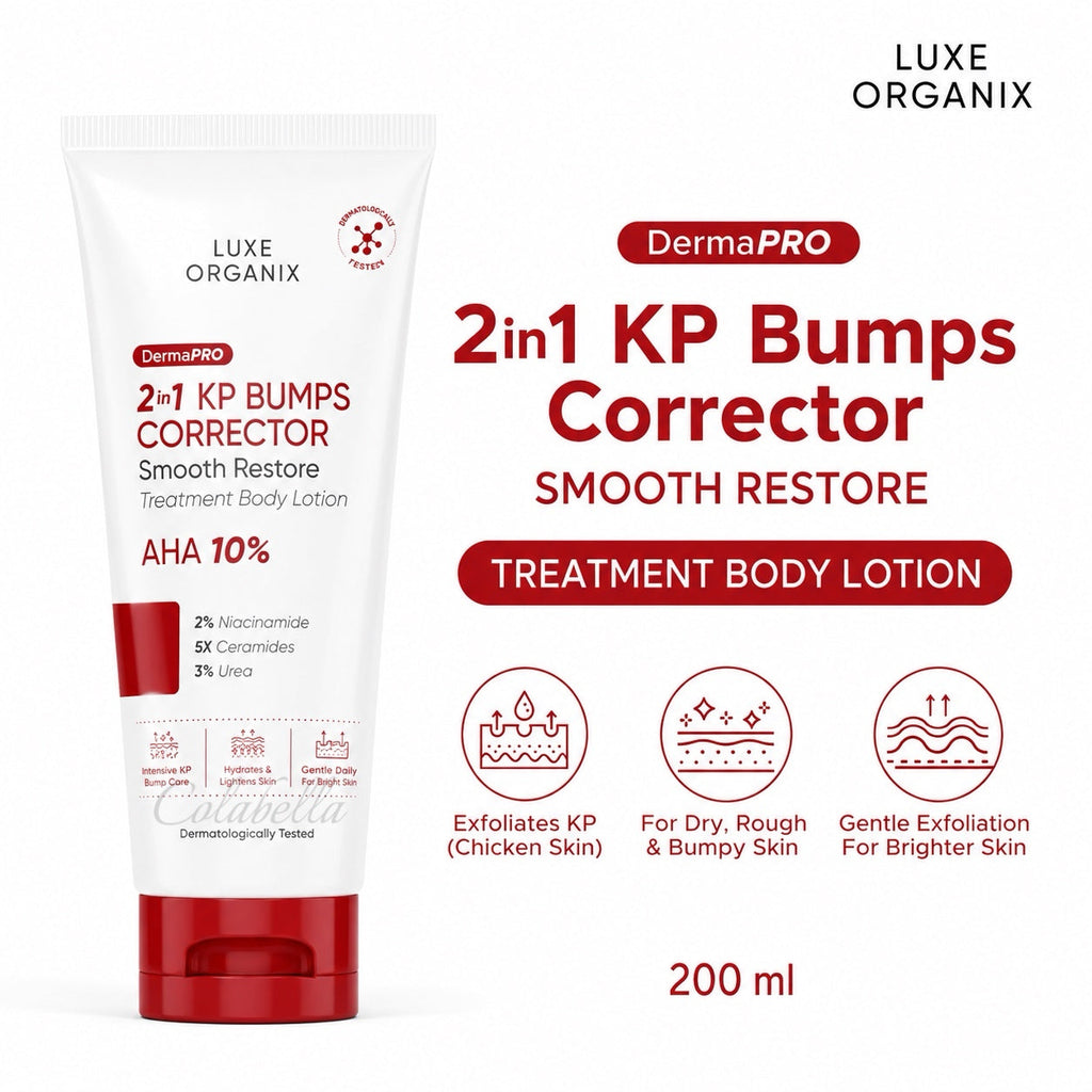 Luxe Organix DermaPRO 2in1 KP Bumps Corrector Smooth Restore Treatment Lotion 200ml