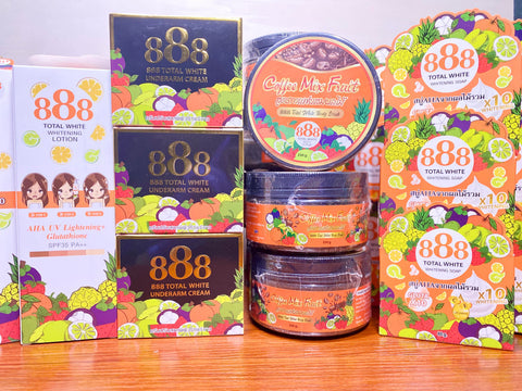 888 TOTAL WHITE UNDERARM CREAM ( BLACK) 35G