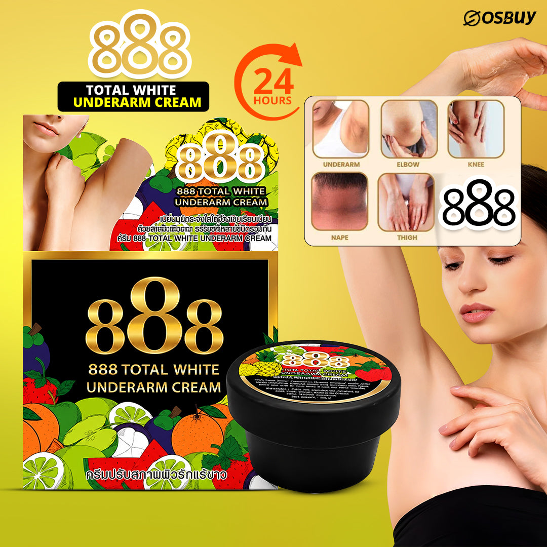 888 TOTAL WHITE UNDERARM CREAM ( BLACK) 35G