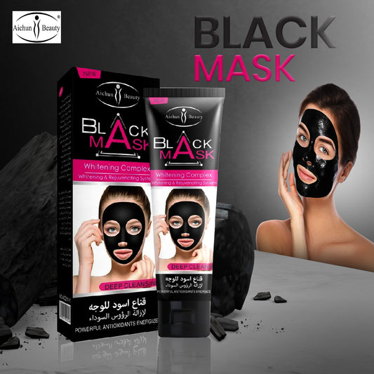 Aichun Blackhead Remover Dead Sea Mud Charcoal Deep Cleansing Black Mask 50g