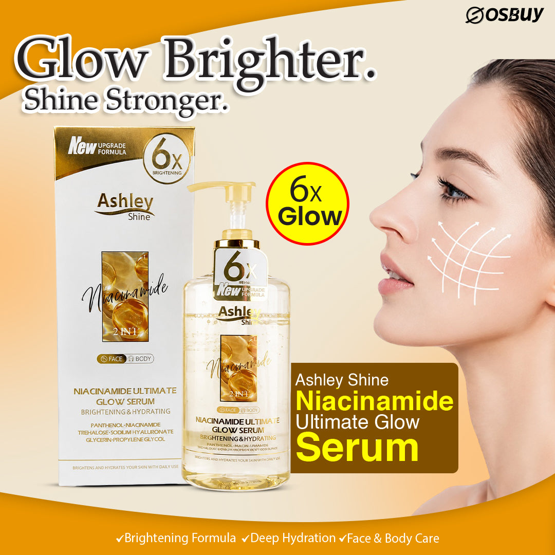 Ashley Shine NIACINAMIDE Pure Serum Face and Body Moisturizes | 520ml