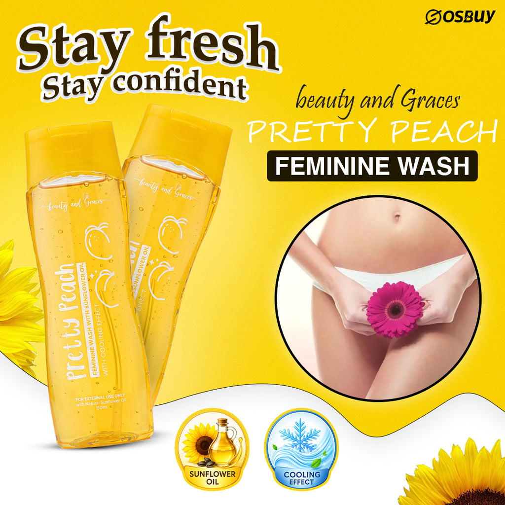 Beauty and Graces Pretty Peach Feminine Wash - 150ml