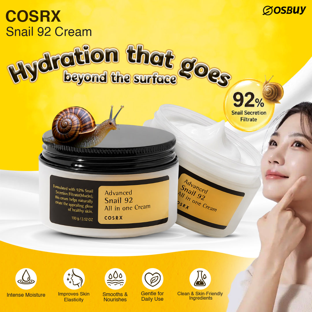 Cosrx Advanced Snail 92 All in one Cream 50g |Healthy glow | Anti-aging |Rejuvenation & maintenance