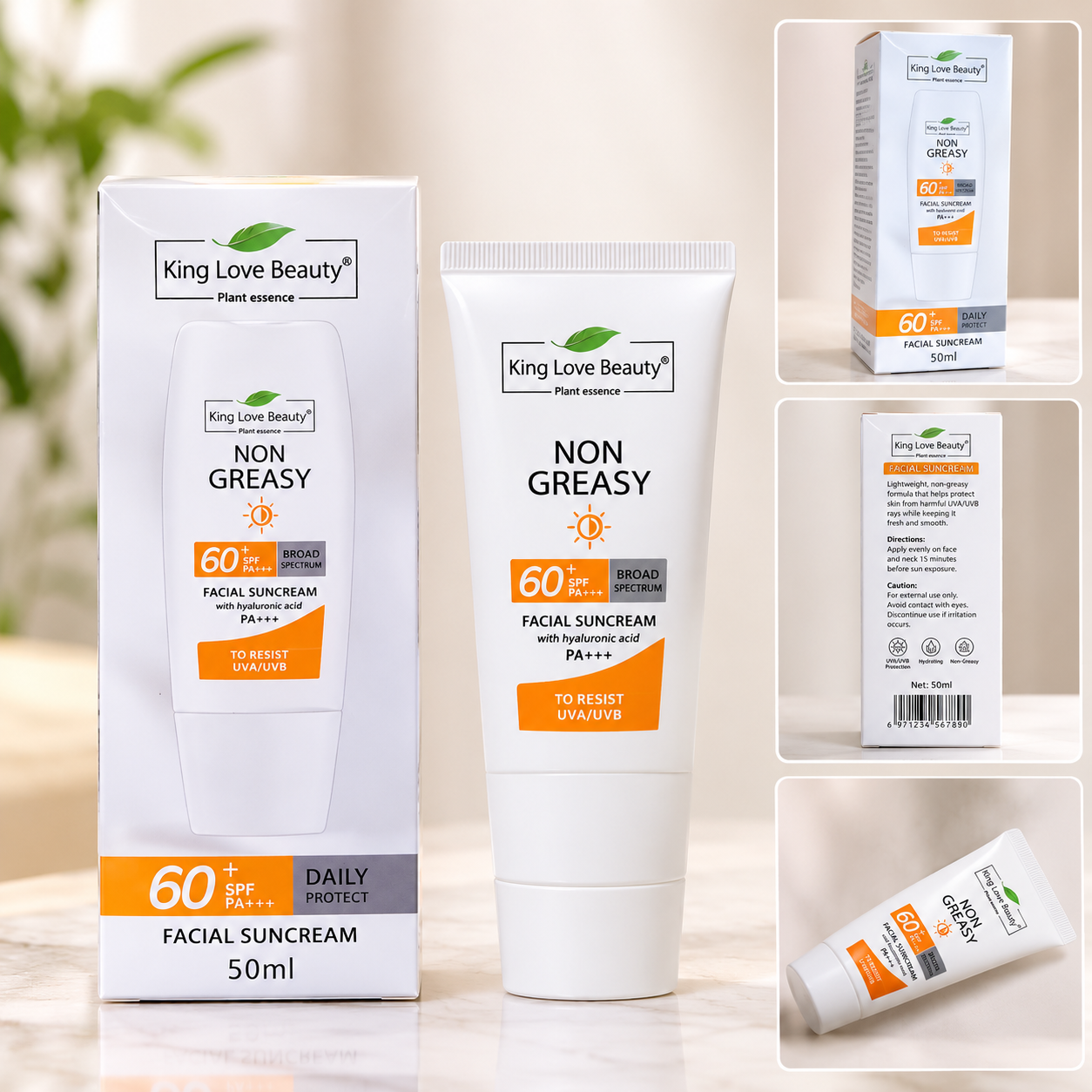 King Love Beauty SPF 60 facial sunscreen