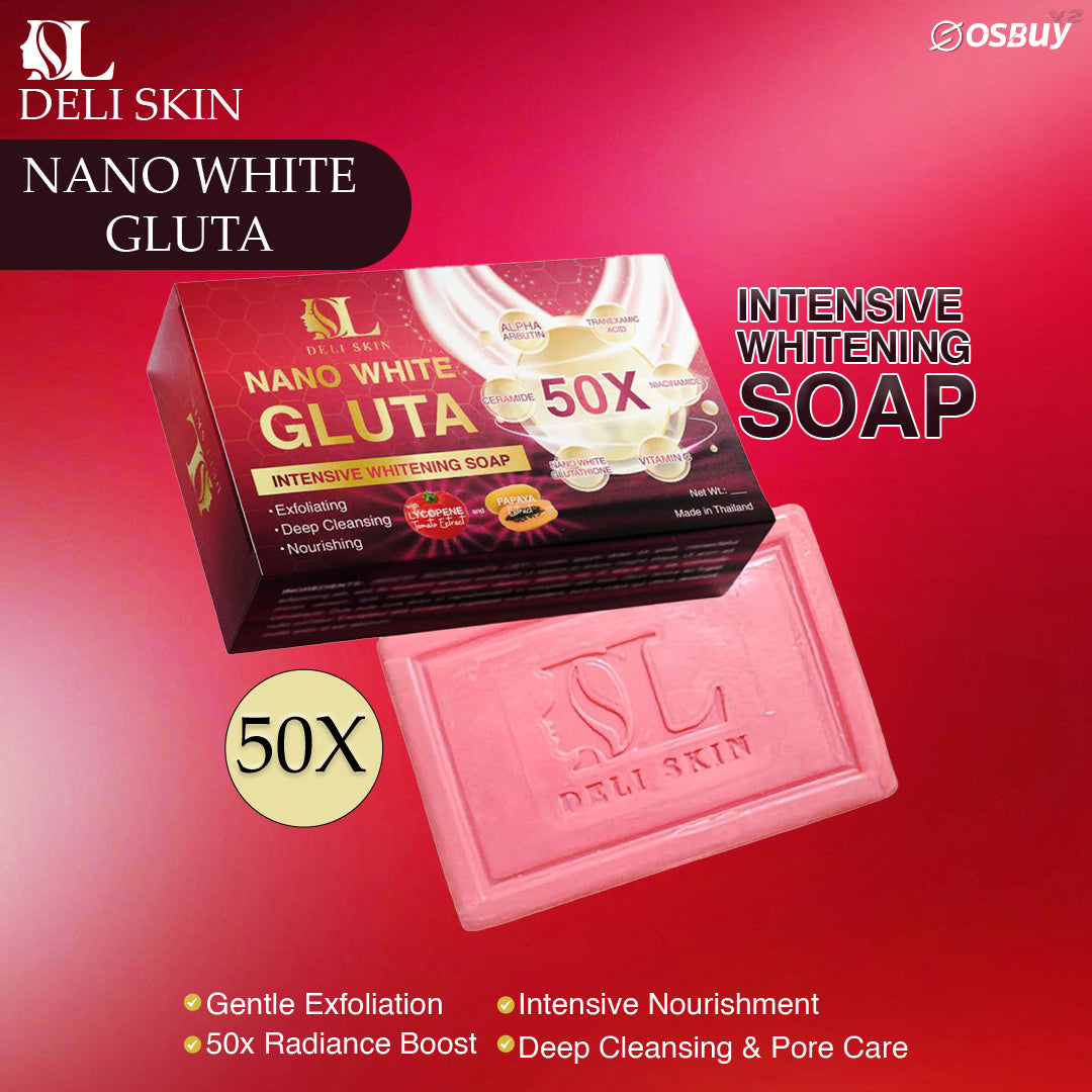 Deli Skin Nano White Gluta Intensive Brightening Soap - 90g