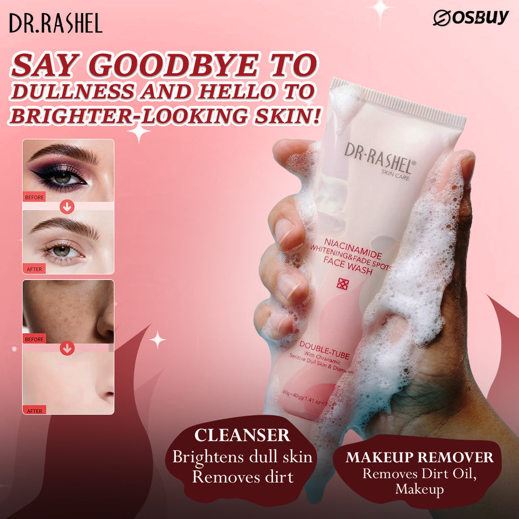 Dr.Rashel Double Tube Niacinamide Face Wash - 40g+40g