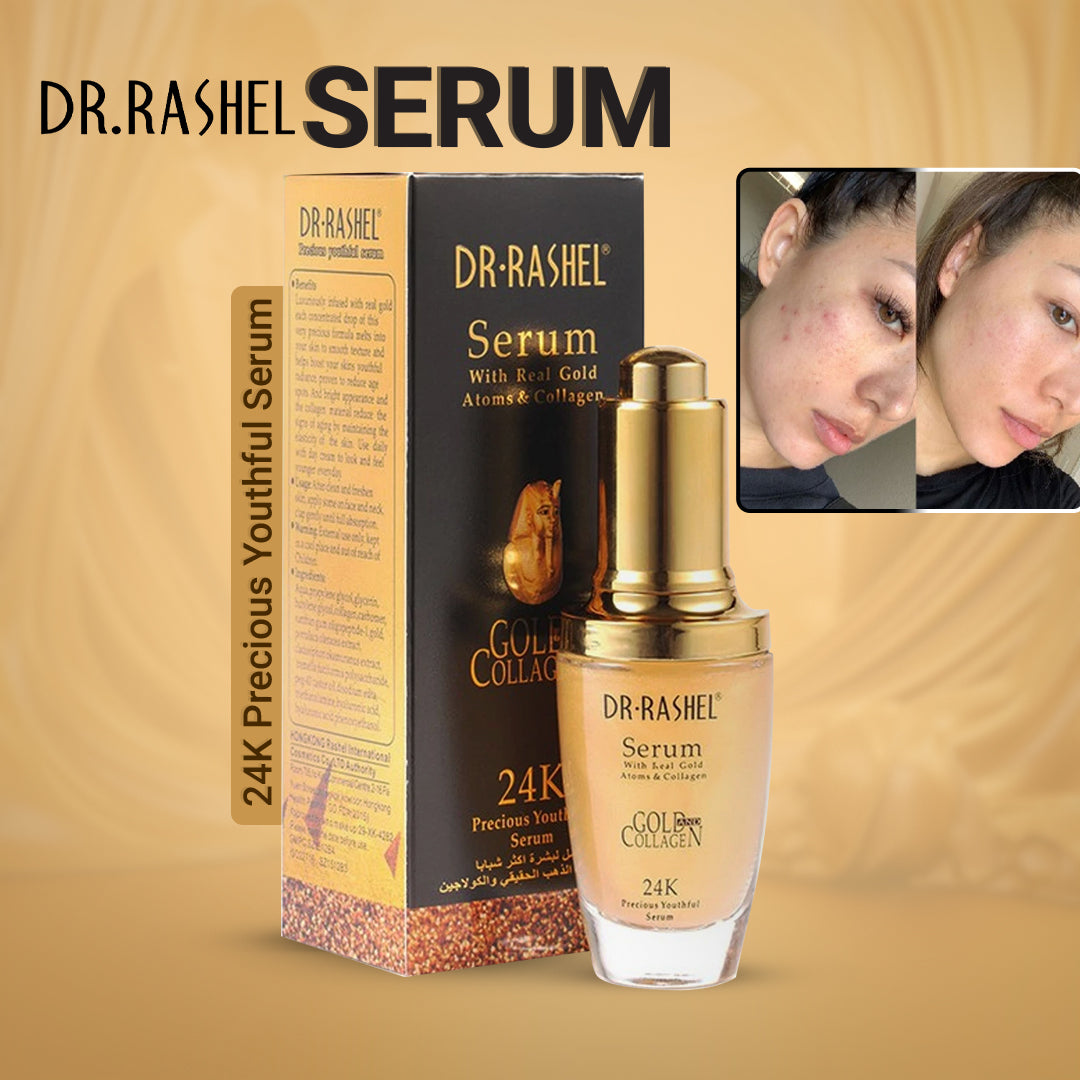Dr. Rashel Gold and Collagen 24K Precious Youthful Serum with Real Gold Atoms & Collagen