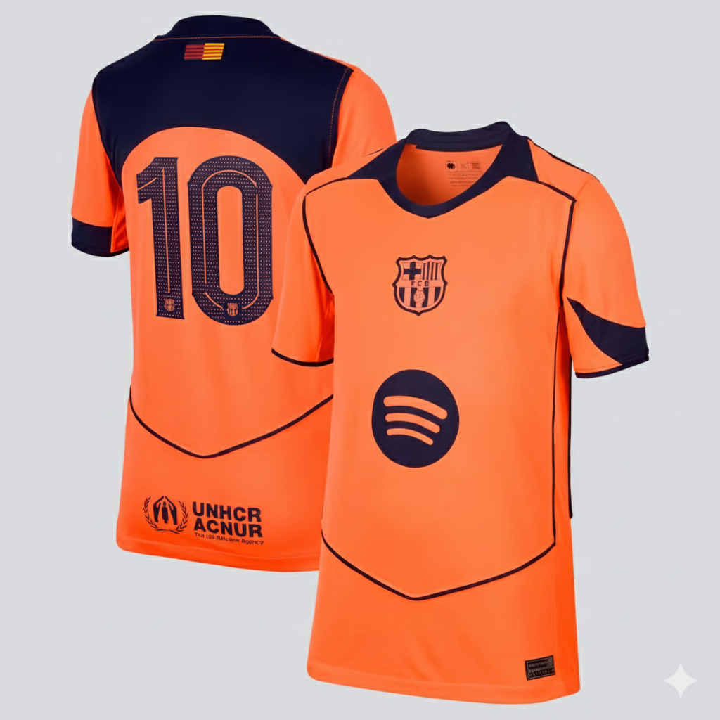 Barcelona Nike Third Stadium Shirt 2025-26 - Kids with Lamine Yamal 10 Cup printing
