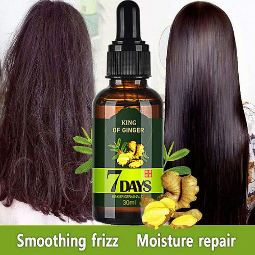 7-day Ginger Hair Growth Essence Oil for Men and Women Hair Care Repair Growth Faster