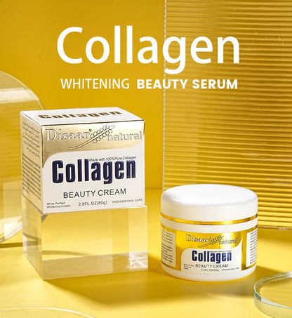 Collagen Cream Forehead Neck Lines Smile Wrinkles Facial Spots Dry Skin Weak Muscules Improve Your Face 80g