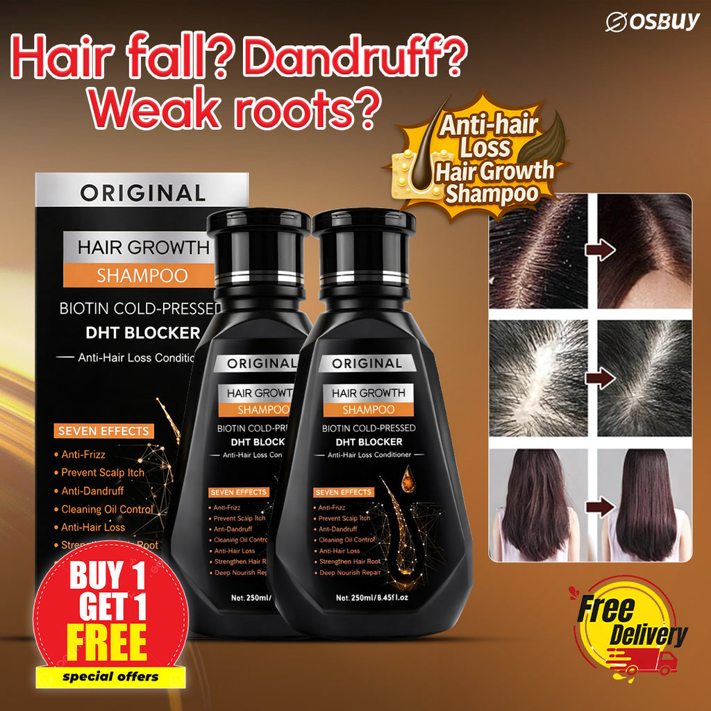 Hair Growth Power Pack – Buy 2 Biotin DHT Blocker Shampoos + Free Delivery