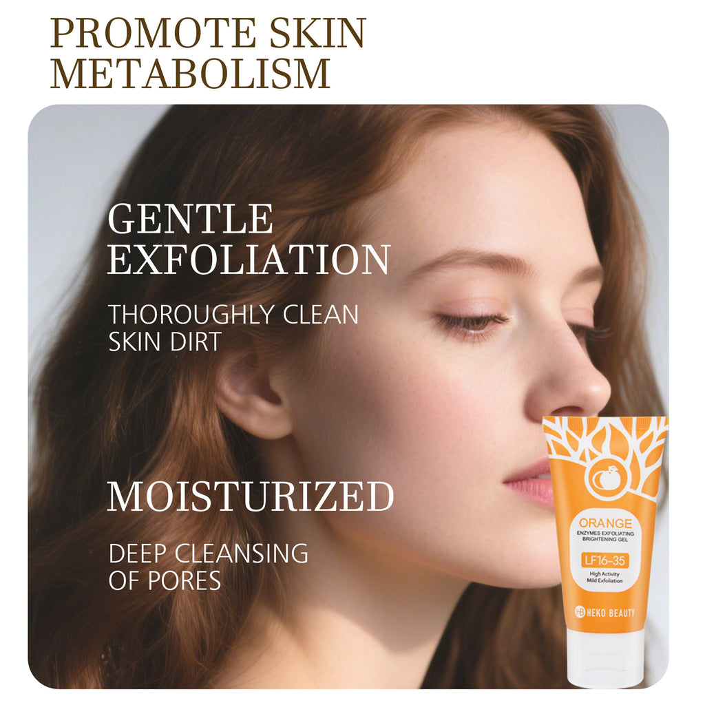 buy 02 Vitamin C Orange Exfoliating Peeling Gel, Facial Scrub, Moisturizing Nourishing Deep Cleansing Pore Face Cream Beauty Skin Care