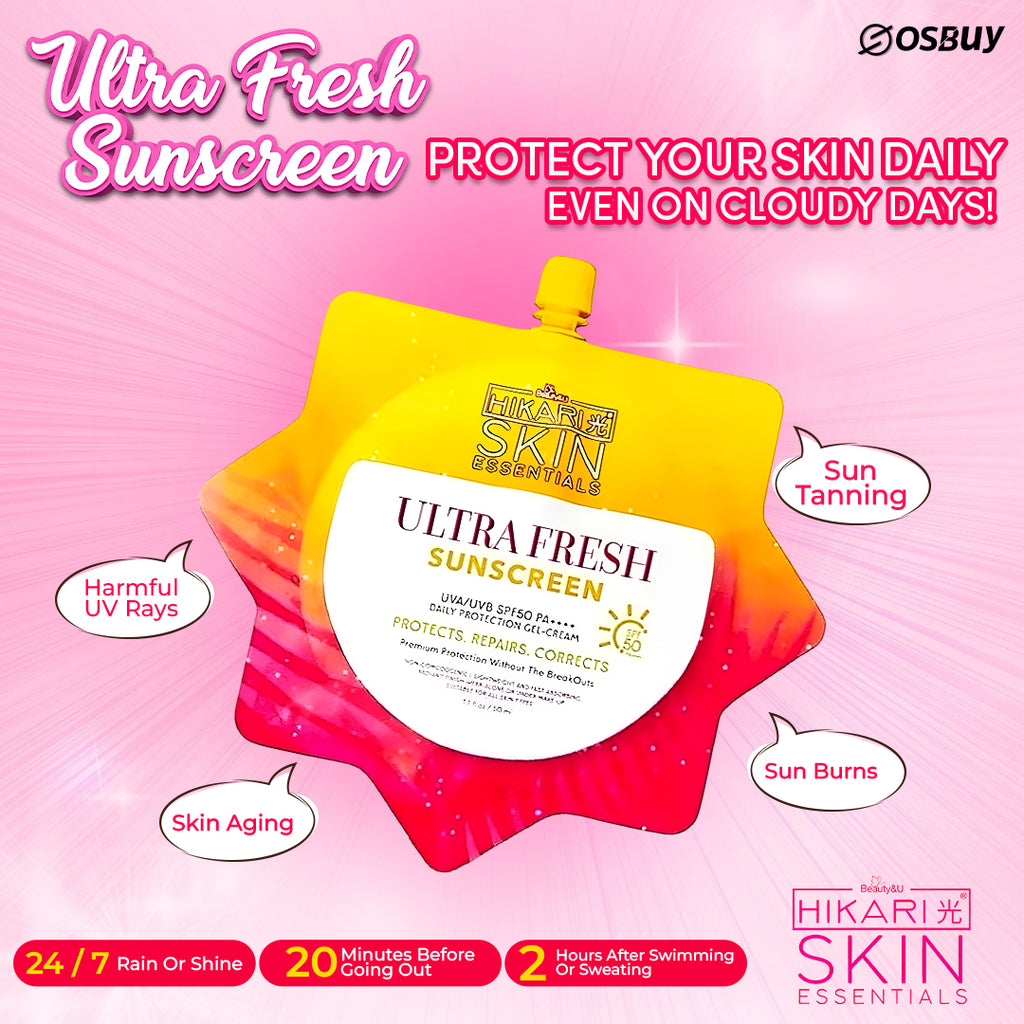 HikariSkin Essentials Ultra Fresh Sunscreen SPF 50-50ml