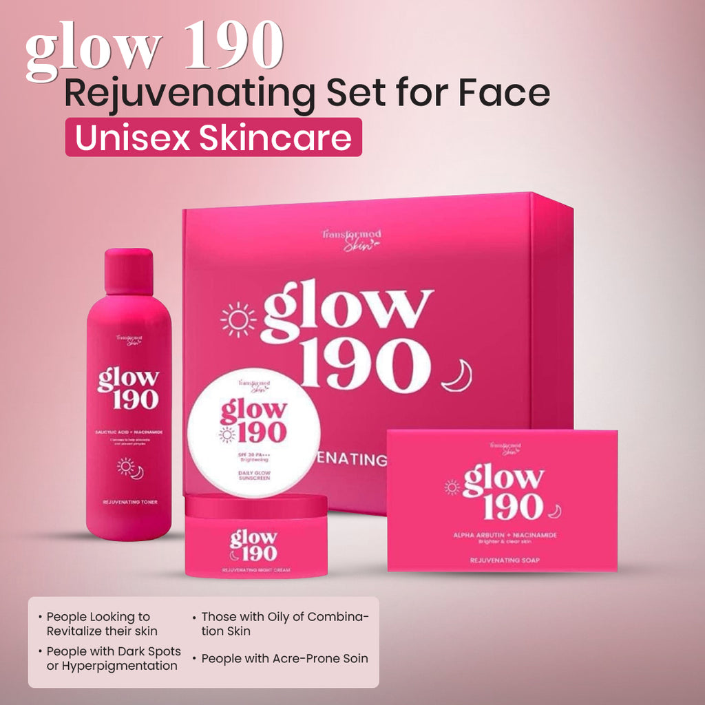 Honest Glow 190 Rejuvenating Set for Face - Unisex Skincare Set