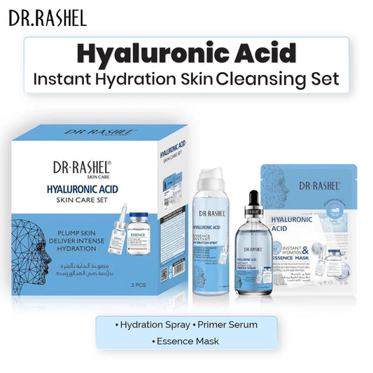 Hyaluronic acid instant hydration skin cleansing set