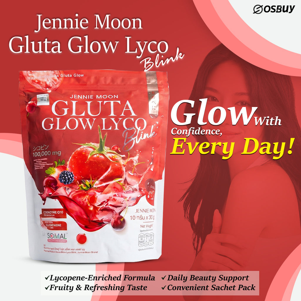 Jennie Moon Gluta Glow Lyco Blink 100,000mg Beauty Supplement Drink
