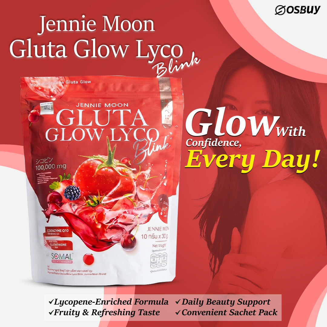 Jennie Moon Gluta Glow Lyco Blink 100,000mg Beauty Supplement Drink