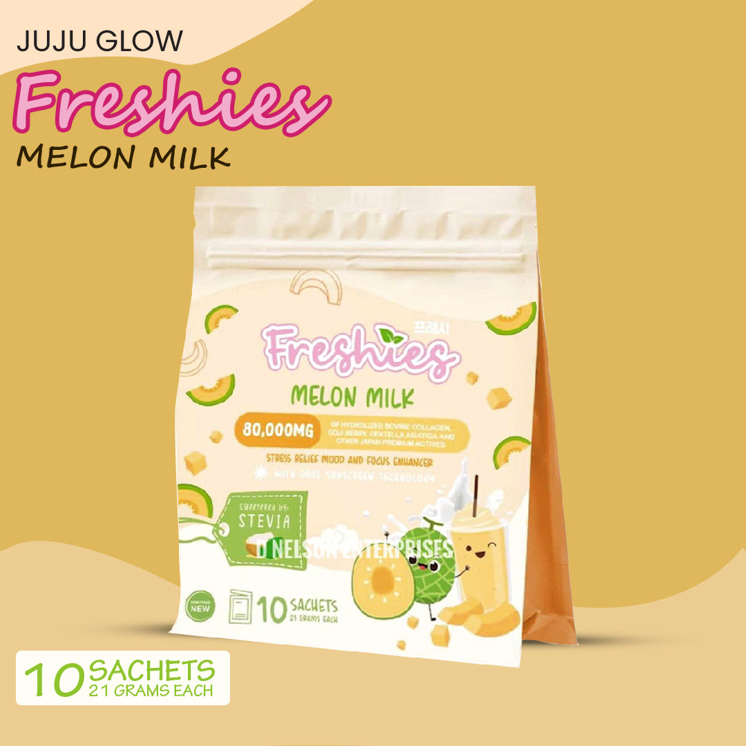 JUJU GLOW Freshies Melon Milk 80000mg Collagen Drink
