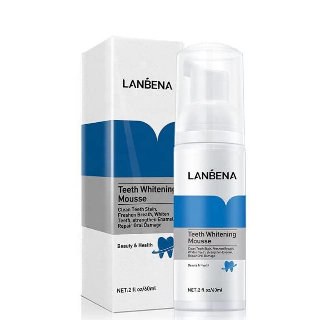 Urban Products LANBENA Teeth Whitening Mousse Remove Cleaning 60ml Natural Oral Tooth Whitening Teeth Whitening liquid  (60 ml)