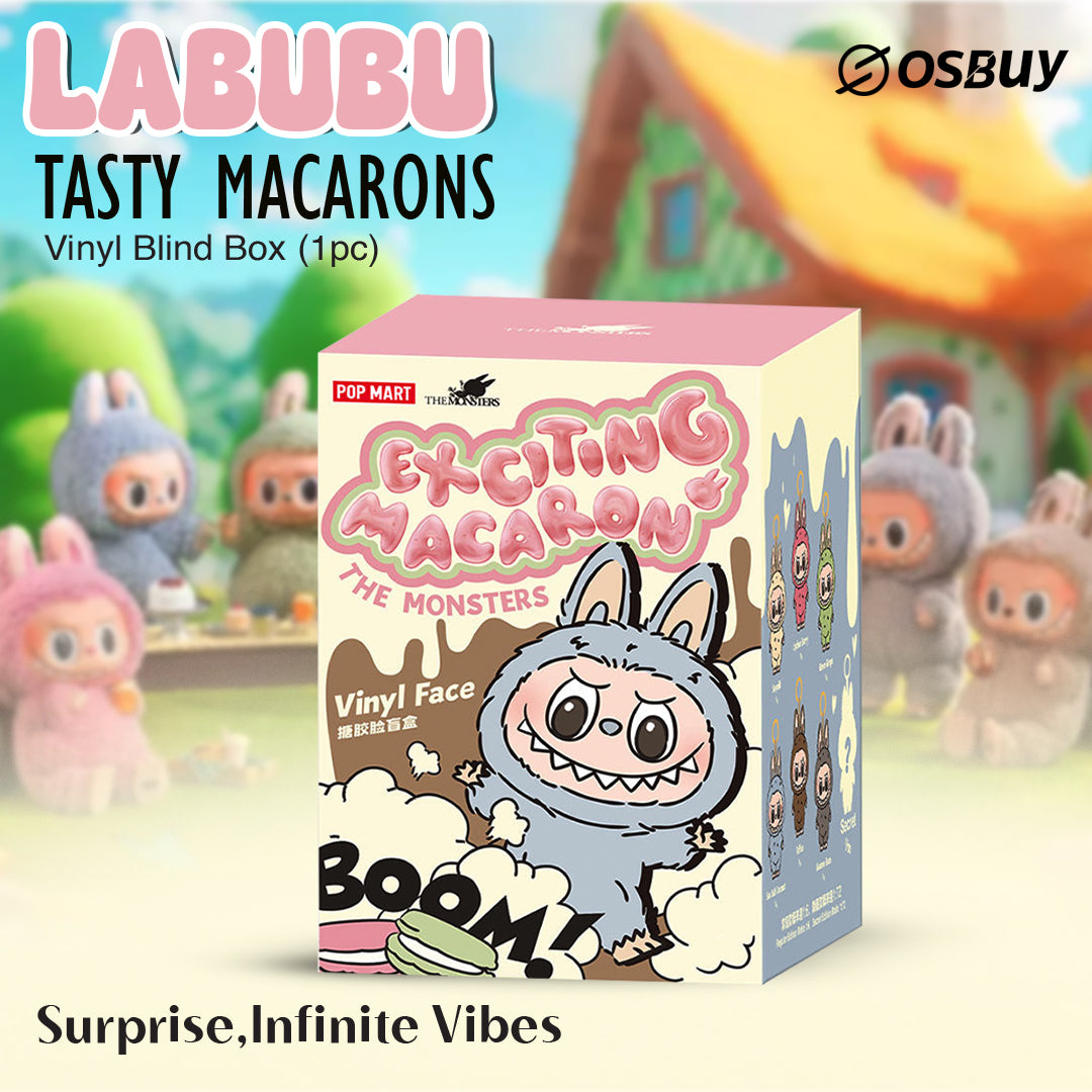 THE MONSTERS – Labubu Macaron Vinyl Face Blind Box (Big Into Energy Ver. 3)
