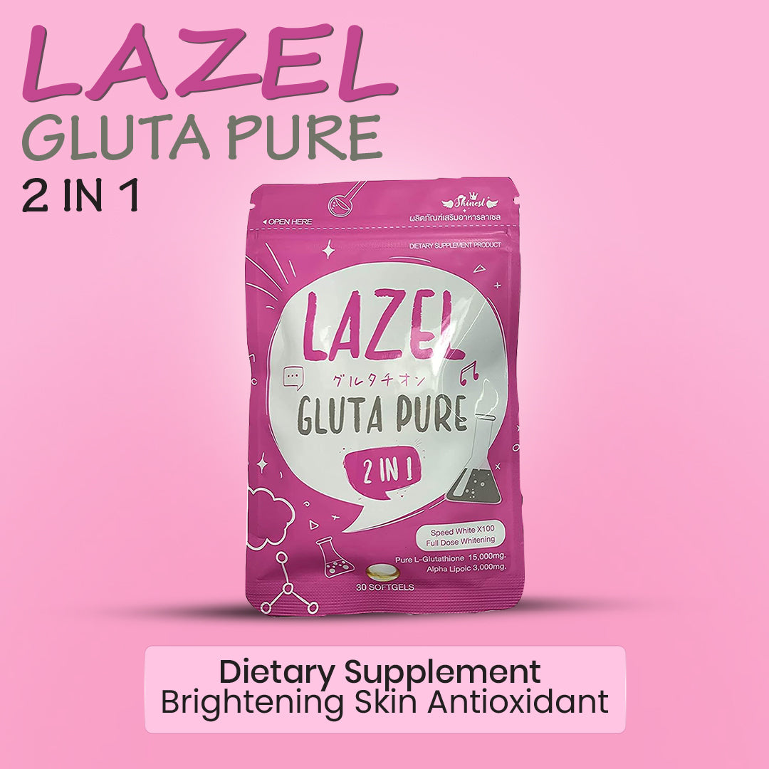 Lazel Gluta Pure 2 in 1 Dietary Supplement Brightening Skin Antioxidant 30gm