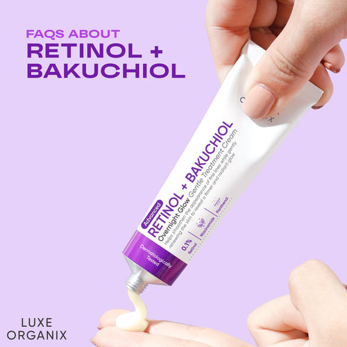 L ORGANIX Retinol+ Bakuchiol Overnight Glow Gentle Treatment Cream 30g