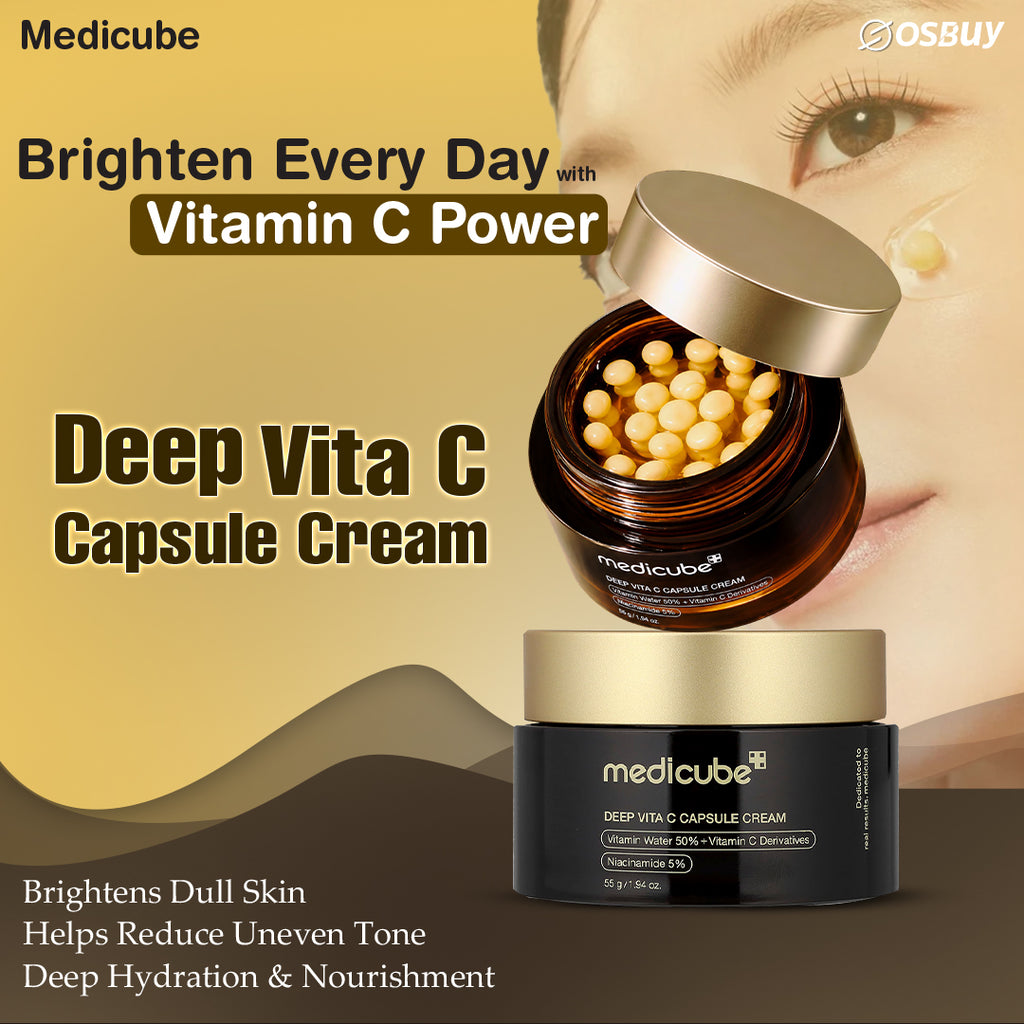 MEDICUBE Deep Vita C Capsule Cream: A Korean Brightening Cream