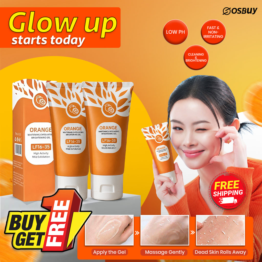buy 02 Vitamin C Orange Exfoliating Peeling Gel, Facial Scrub, Moisturizing Nourishing Deep Cleansing Pore Face Cream Beauty Skin Care
