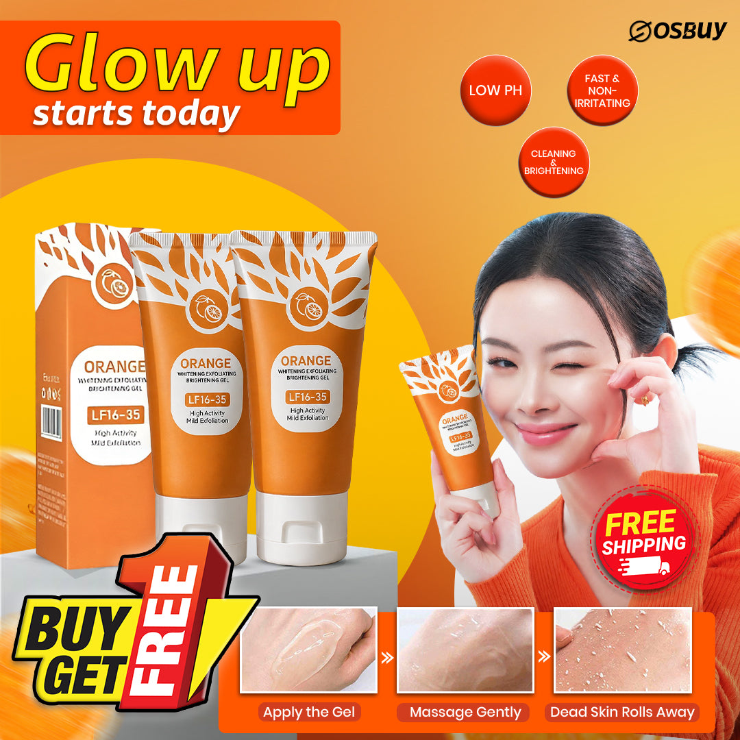 buy 02 Vitamin C Orange Exfoliating Peeling Gel, Facial Scrub, Moisturizing Nourishing Deep Cleansing Pore Face Cream Beauty Skin Care