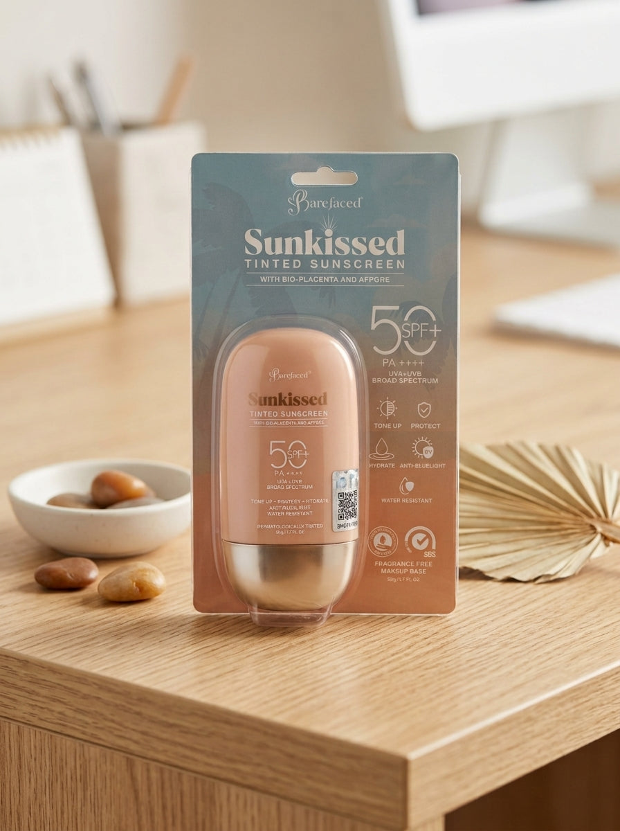 Barefaced Sunkissed Tinted LIGHT Sunscreen SPF 50 PA++++ - 50g
