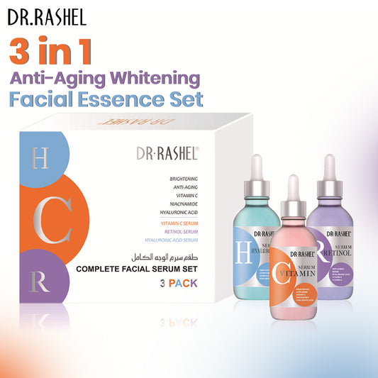 Dr Rashel Vitamin C , Hyaluronic Acid And Retinol Facial Serum - Pack Of 3 Serums