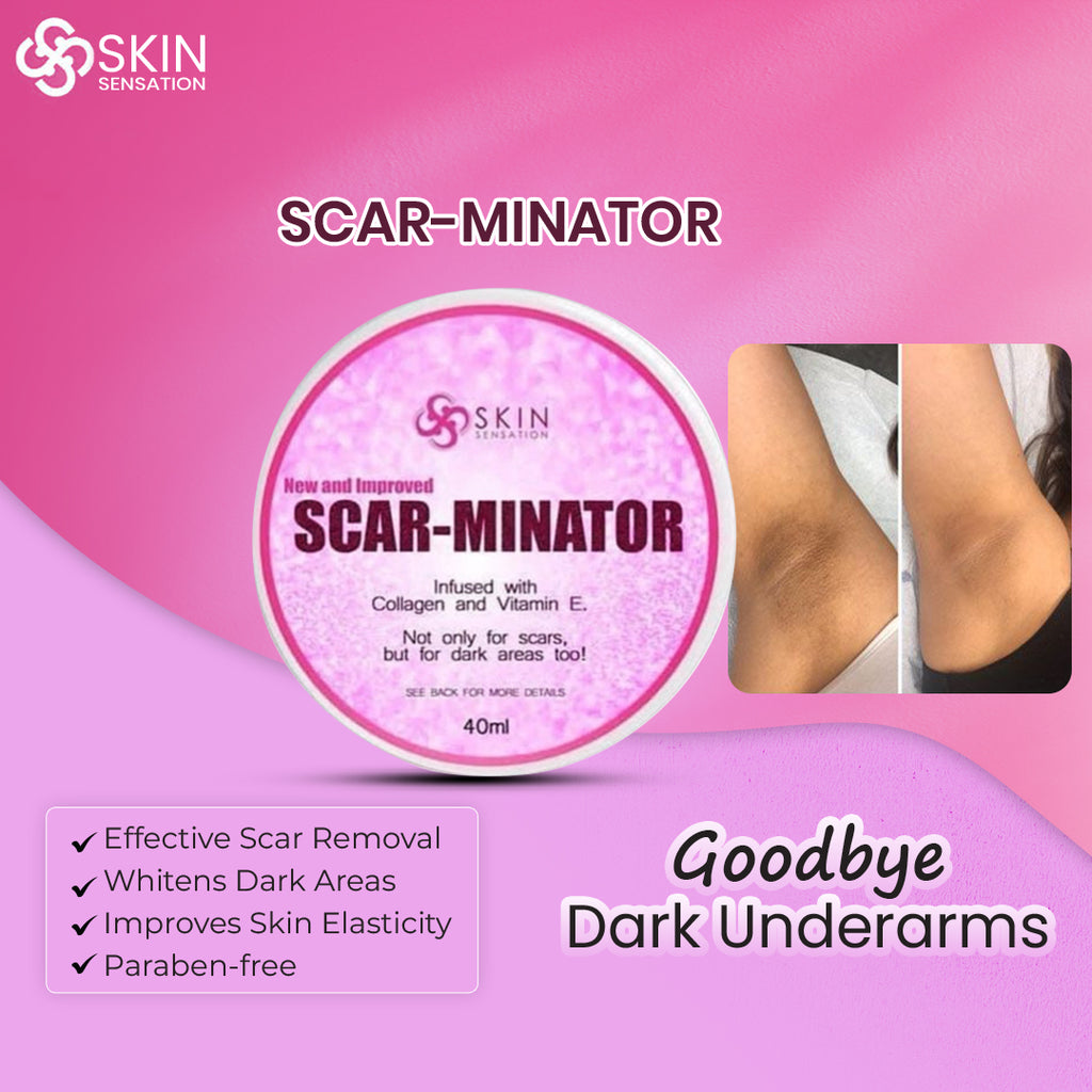 SCAR-MINATOR with Shea Butter Extract, Collagen & Vitamin E, 40ml. Heals Scars, Stretch Marks,