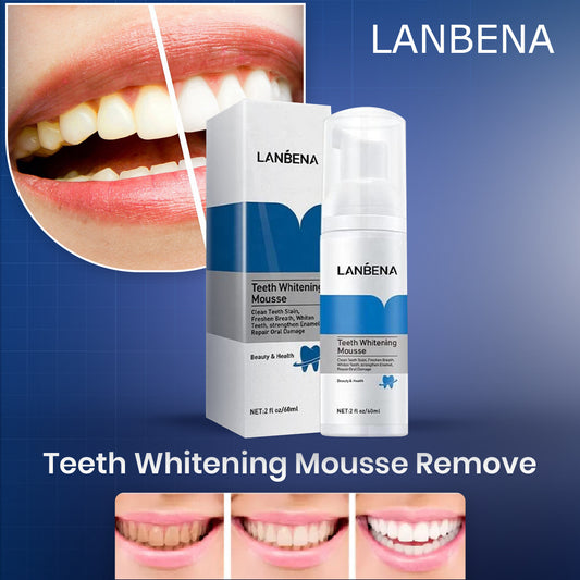 Urban Products LANBENA Teeth Whitening Mousse Remove Cleaning 60ml Natural Oral Tooth Whitening Teeth Whitening liquid  (60 ml)