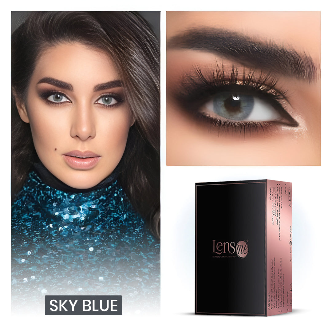 Lensme Monthly Color Contact Lenses - Sky Blue