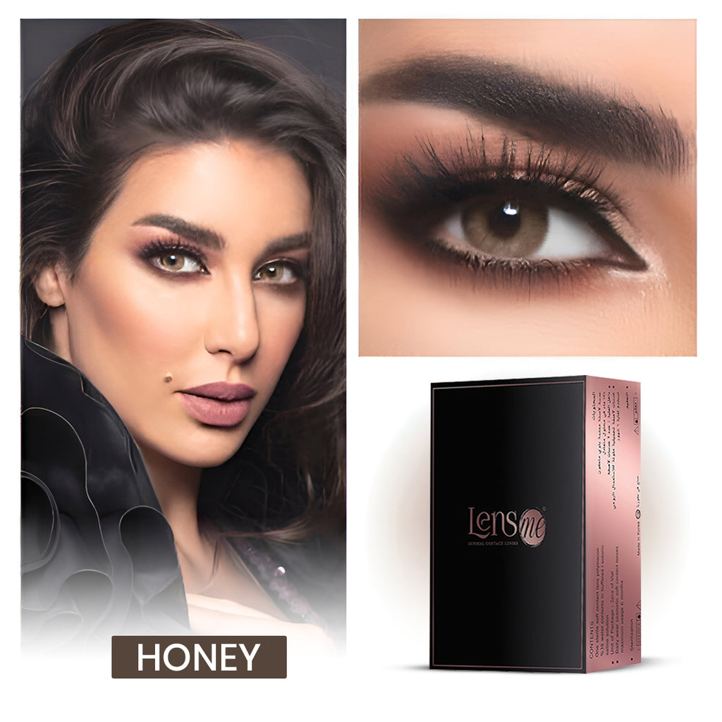 Lensme Monthly Color Contact Lenses - Honey