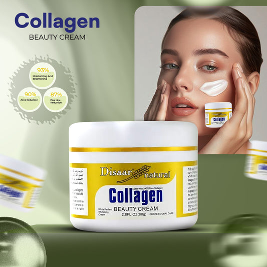Collagen Cream Forehead Neck Lines Smile Wrinkles Facial Spots Dry Skin Weak Muscules Improve Your Face 80g