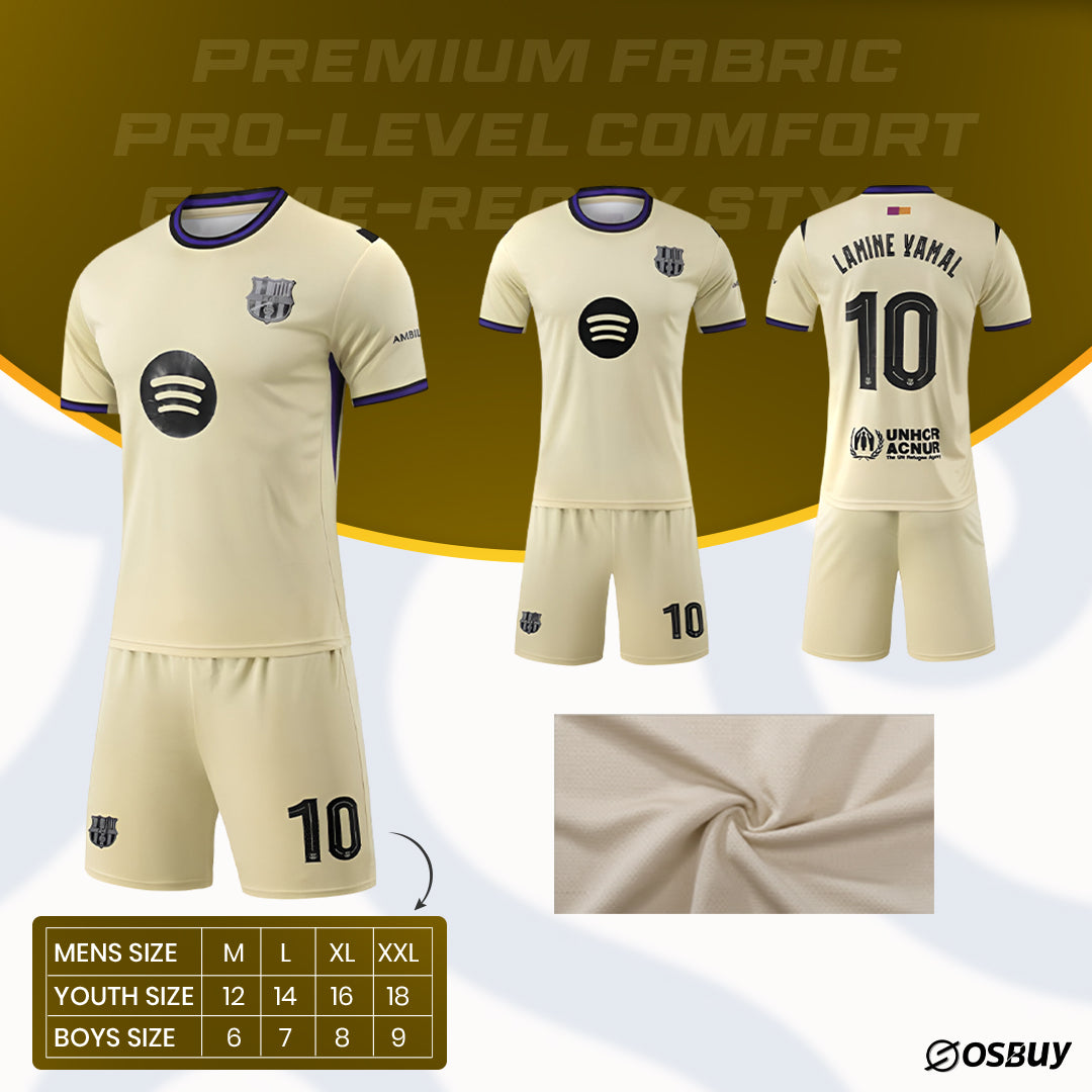 Lamine Yamal Barcelona away 25-26 soccer kit