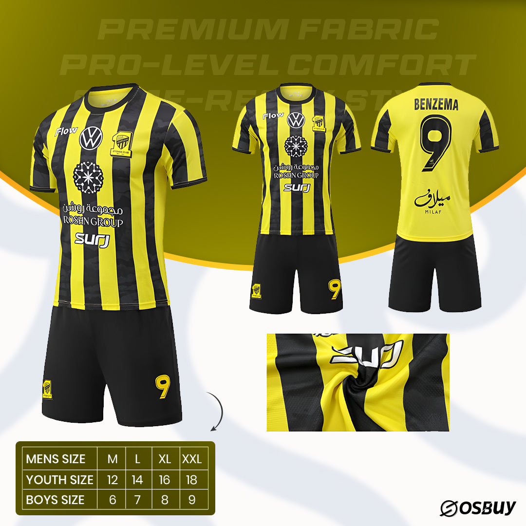 Al-Ittihad F.C. 2025/26 Stadium Home Jersey Men's Nike Dri-FIT Football Shirt