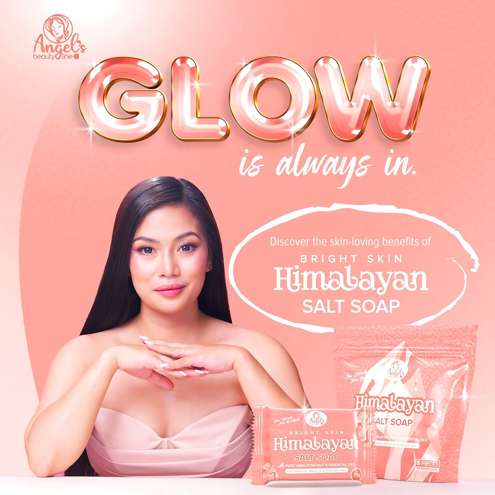Angel’s Beautyline Bright Skin Himalayan Salt Soap – 75g
