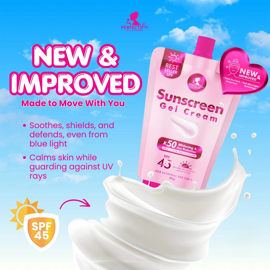 PerfectSkin Sunscreen Gel Cream SPF45 (50g)
